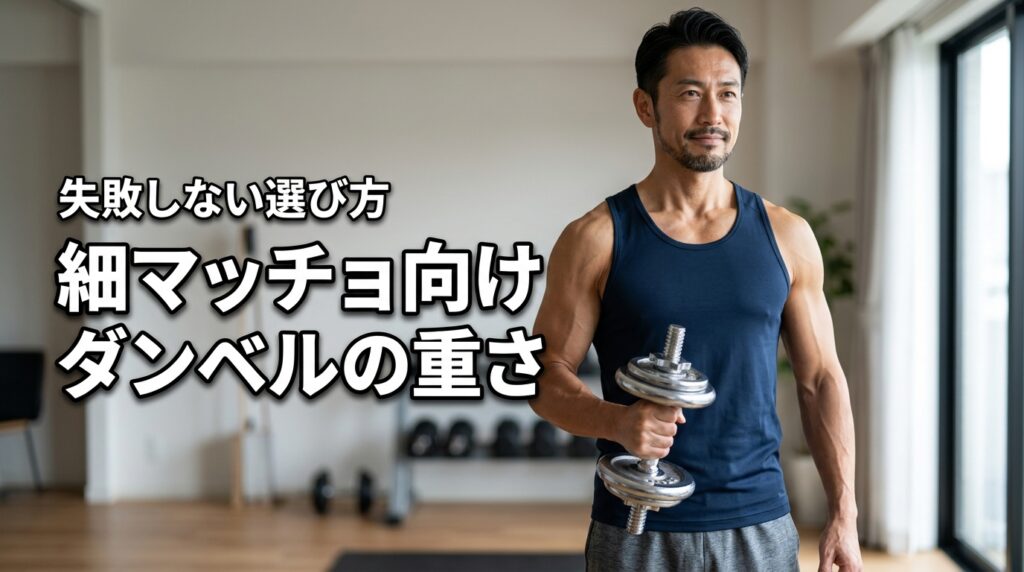 自宅で細マッチョを目指すならダンベルの重さは何キロが正解？失敗しない選び方