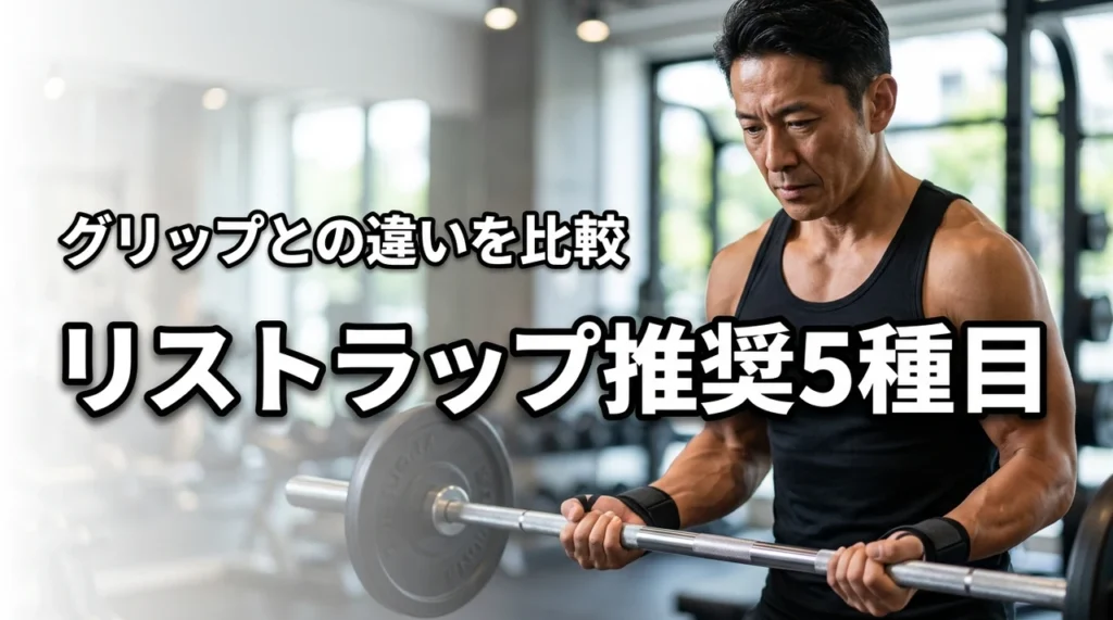 リストラップを使うべき5つの推奨種目とメリットを解説！パワーグリップとの違いは？