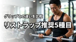 リストラップを使うべき5つの推奨種目とメリットを解説！パワーグリップとの違いは？