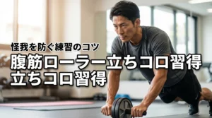 腹筋ローラーの立ちコロができない？正しいフォームと怪我をしない練習法を伝授