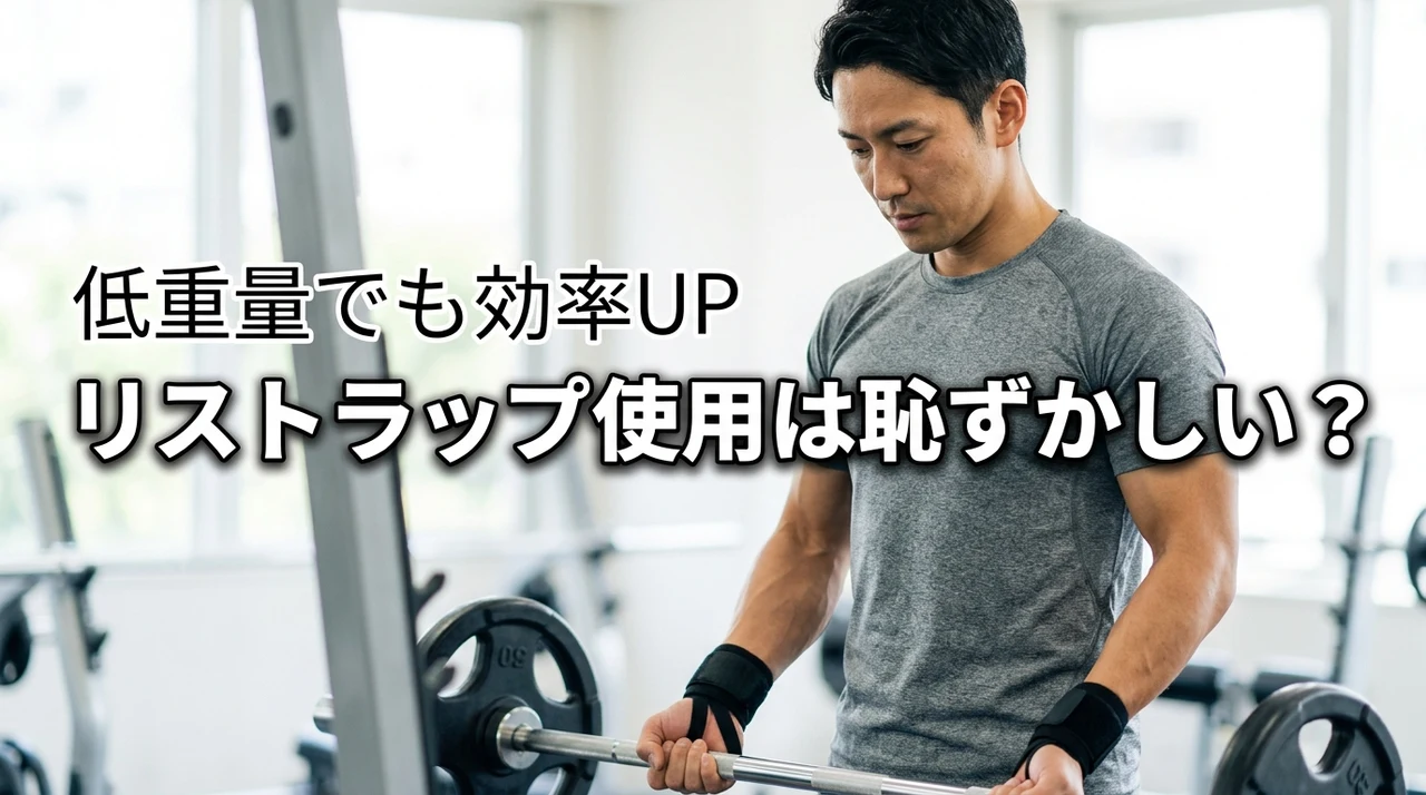 低重量でリストラップを使うのは恥ずかしい？周囲の目線を気にせず効率よく鍛える方法