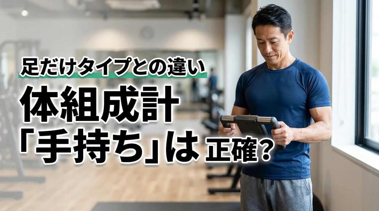 体組成計の手で持つタイプは足だけより正確？違いを理解して後悔しない選び方を伝授