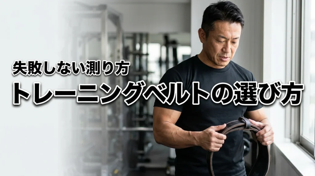 トレーニングベルトのサイズで迷ったら？パワーベルトの選び方と正しい測り方を伝授