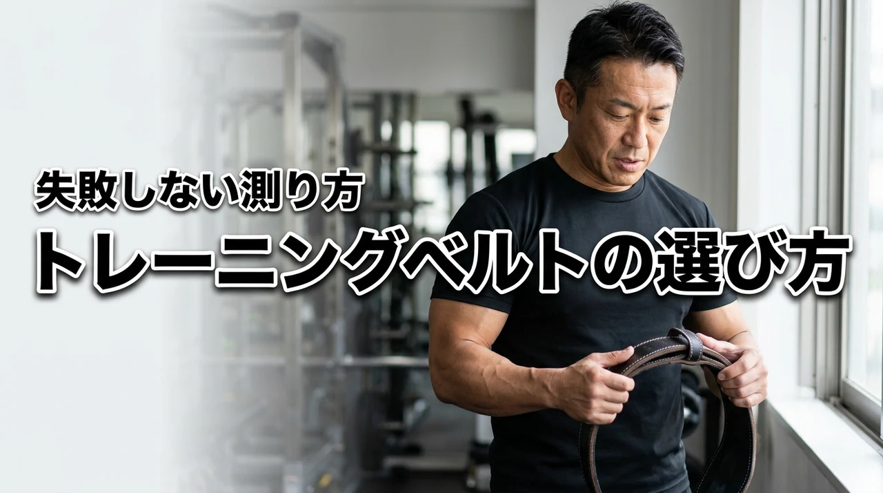 トレーニングベルトのサイズで迷ったら?パワーベルトの選び方と正しい測り方を伝授