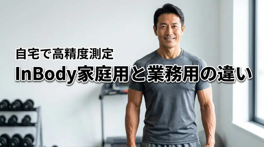 inbodyの家庭用は業務用と何が違う？高精度な測定を自宅で再現する方法
