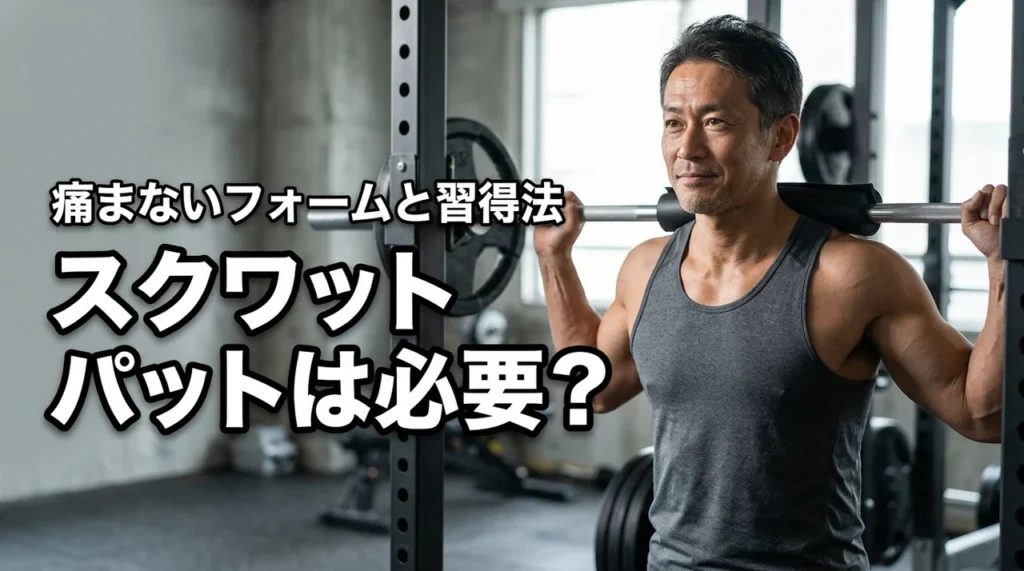 スクワットパッドは本当に必要？いらない派の本音：使うべき人／痛まないフォームと習得法