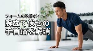 【痛みを解消】腕立て伏せで手首が痛い原因はフォームにあり！今すぐ試せる改善法