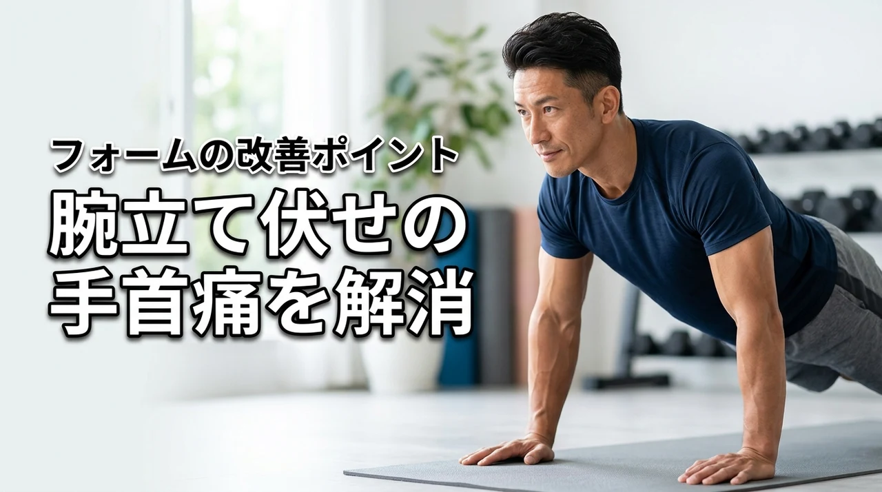 【痛みを解消】腕立て伏せで手首が痛い原因はフォームにあり！今すぐ試せる改善法