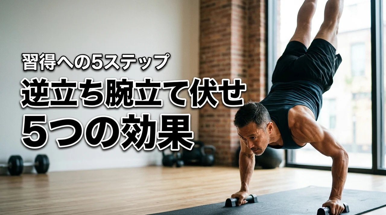 逆立ち腕立て伏せの効果とは？メリット5つと習得に向けた5ステップを解説