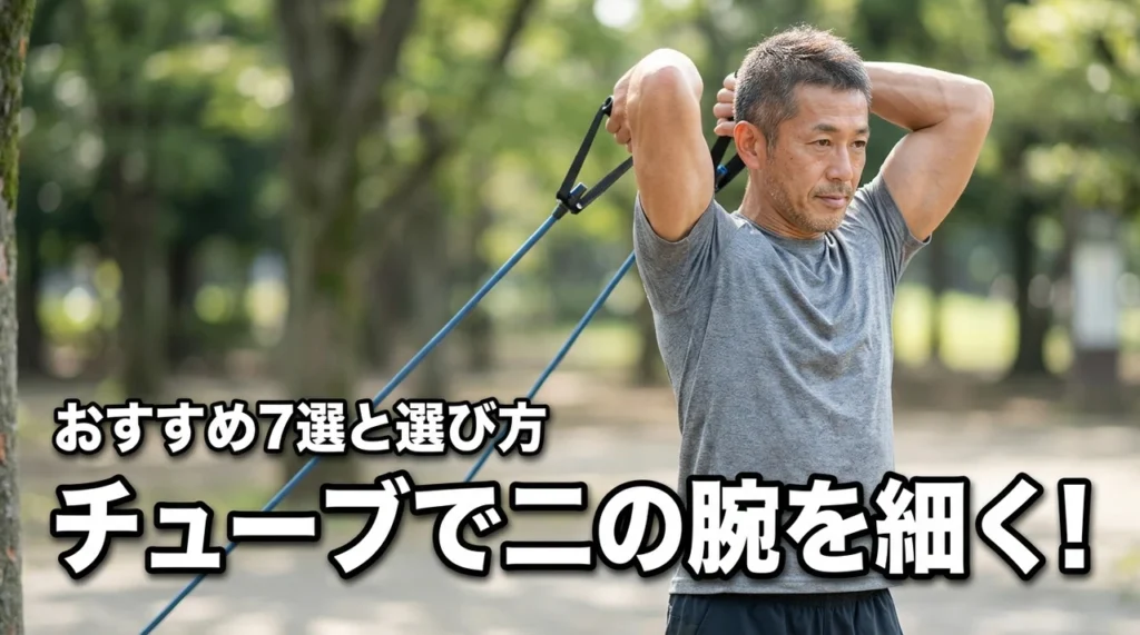 トレーニングチューブで二の腕を細くする！おすすめの種目7選と選び方のポイント
