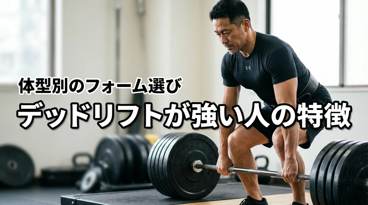 デッドリフトが強い人の特徴を理解して記録更新！体型に合うフォームの選び方も紹介