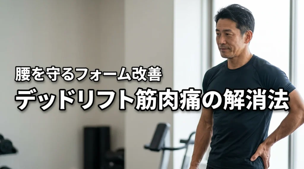 【デッドリフト筋肉痛の悩み解決】腰を痛めないフォーム改善とケアで早期回復を目指す
