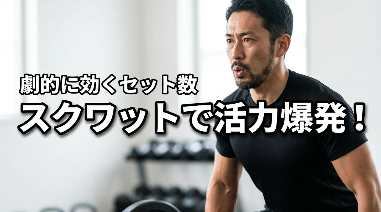 スクワットでテストステロン爆発は本当?男の活力を劇的に引き出すセット数とやり方