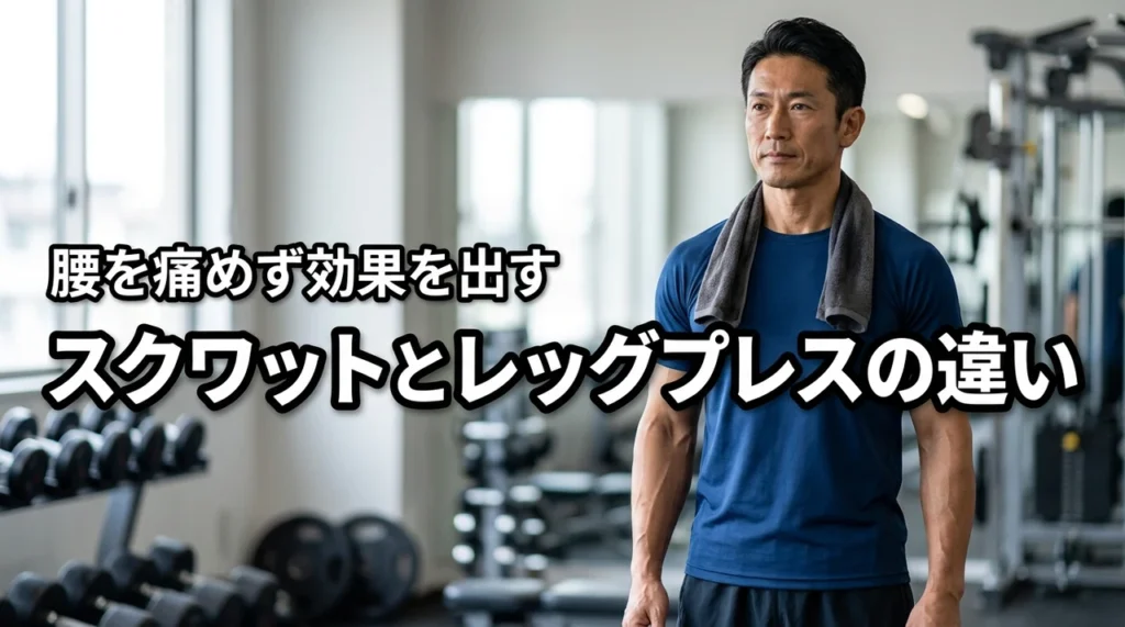 腰痛が不安ならどっち？スクワットとレッグプレス違いを知って安全に効果を出す