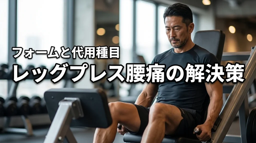 レッグプレス腰痛の解決策はこれ！痛みを防ぐ正しいフォームと効果的な代用種目