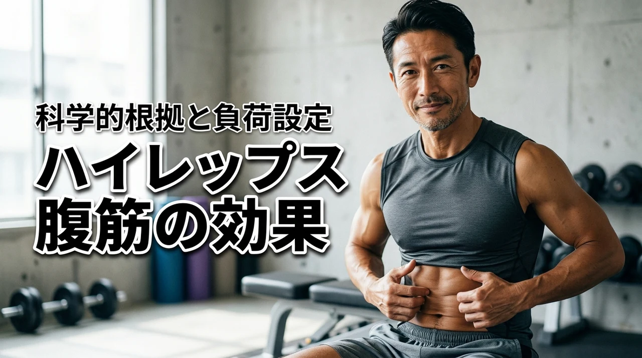 ハイレップスの腹筋トレーニングは効果的?科学的根拠と割るための負荷設定を公開