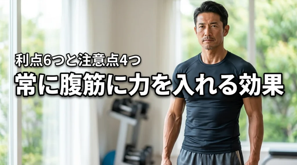常に腹筋に力を入れる効果がすごい！6つのメリットと絶対に外せない注意点4つ