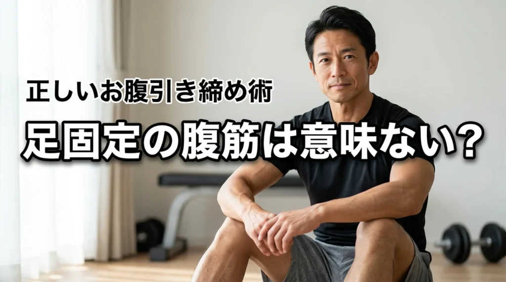 腹筋を足固定でするのは意味ないって本当？腰を痛めずにお腹を引き締める正しい鍛え方