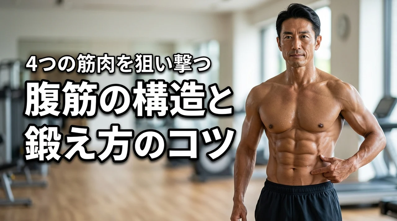 腹筋の構造を4つの筋肉別に徹底解説!シックスパックを作る鍛え方のコツとは