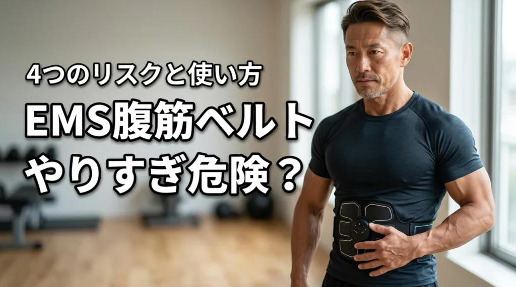 ems腹筋ベルトのやりすぎは危険？4つのリスクと効果を最大化する正しい使い方