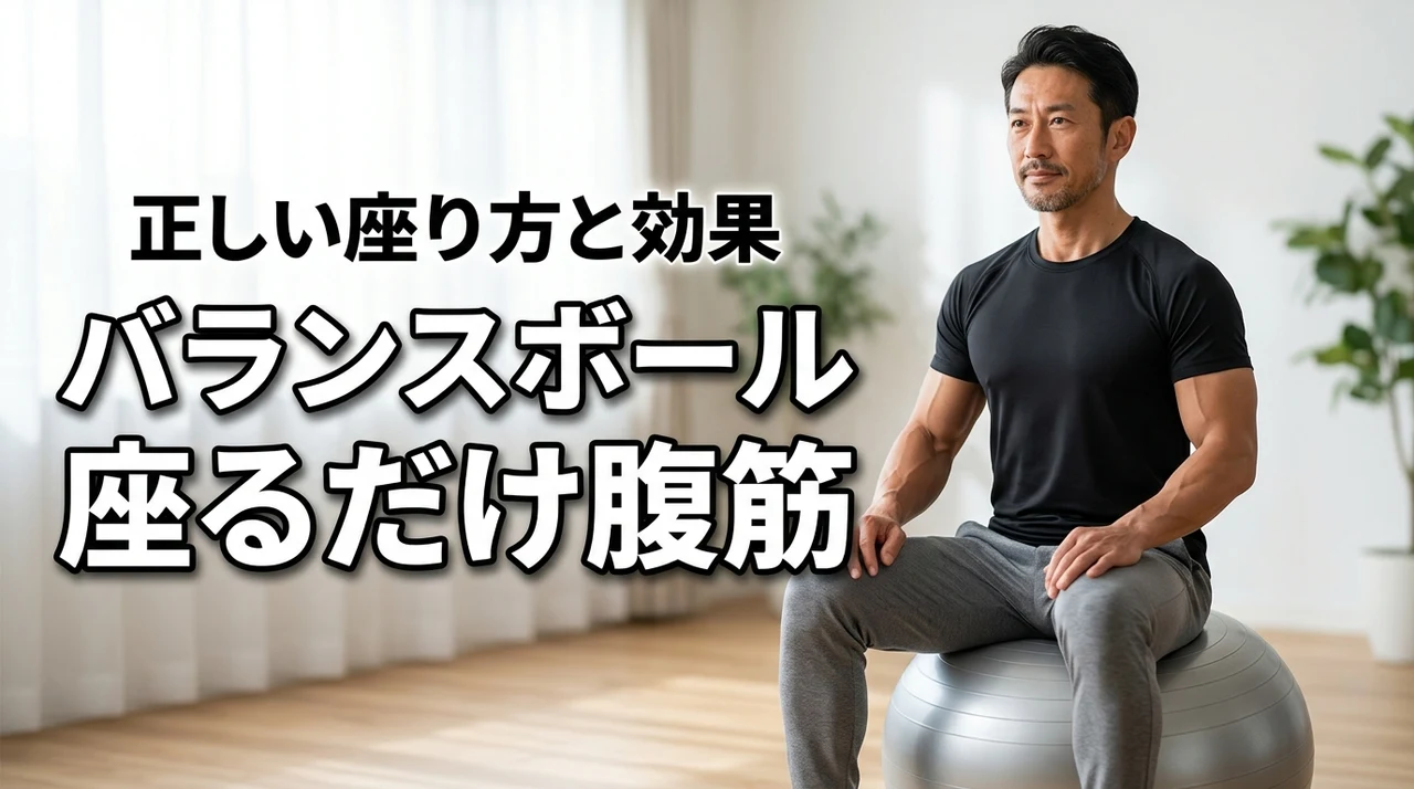 バランスボールに座るだけで腹筋は鍛えられる？気になる効果と正しい座り方を解説