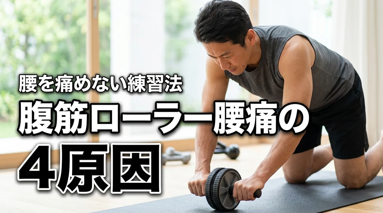 腹筋ローラーで腰痛になる4つの原因とは?腰を痛めない正しいフォームと練習法