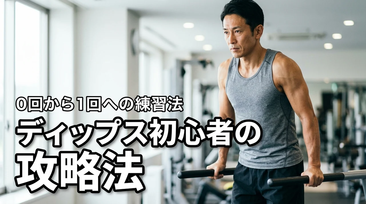 1回もできないディップス初心者は必見！正しいフォームと効果的な練習法を伝授