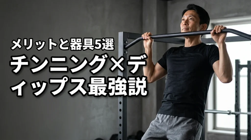 チンニングとディップスの組み合わせが最強な理由！おすすめ器具5選と5つのメリット