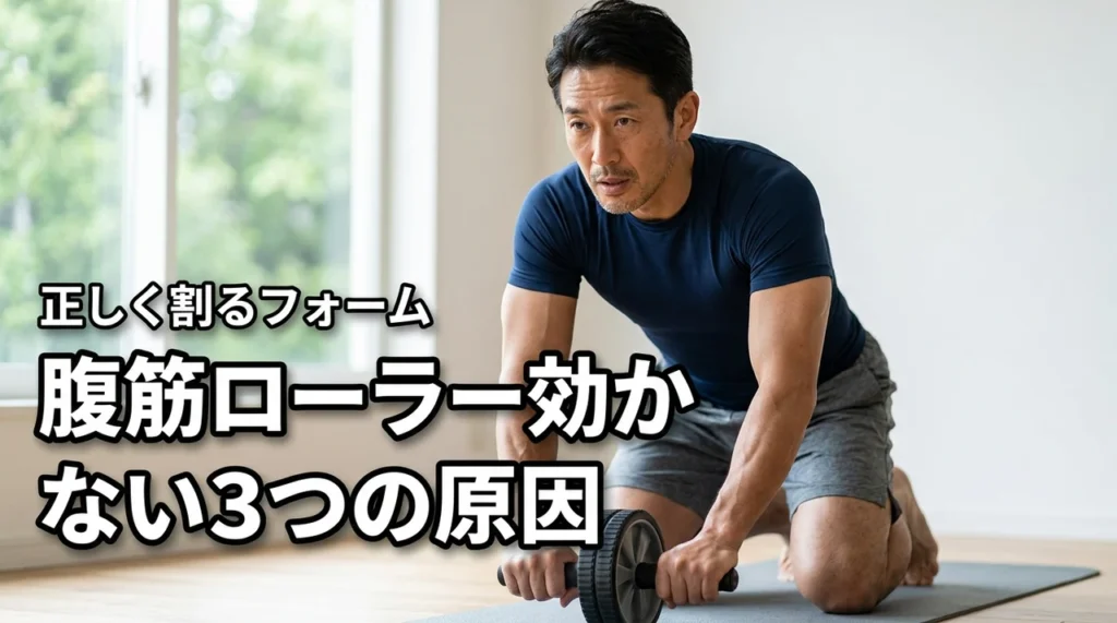 腹筋ローラーが効かない3つの原因とは？正しいフォームで腹筋を割るコツ