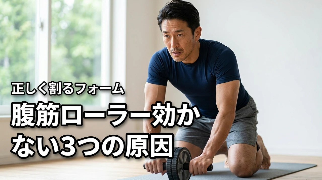 腹筋ローラーが効かない3つの原因とは？正しいフォームで腹筋を割るコツ