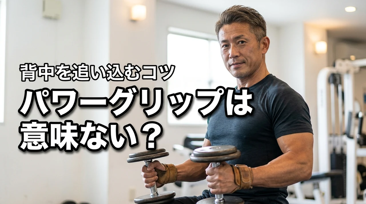 パワーグリップは意味ない？初心者は恥ずかしいという不安を解消し背中を鍛えるコツ