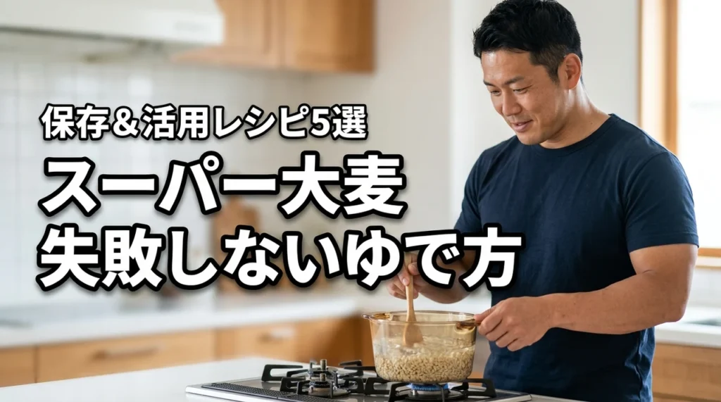 スーパー大麦のゆで方は？失敗しない手順と保存方法や活用レシピ5選を詳しく紹介