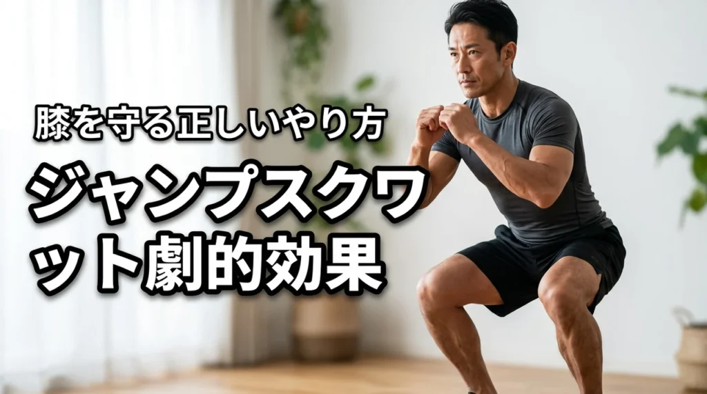 ジャンプスクワット効果で劇的変化！5つのメリットと膝を守る正しいやり方を伝授