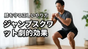 ジャンプスクワット効果で劇的変化!5つのメリットと膝を守る正しいやり方を伝授