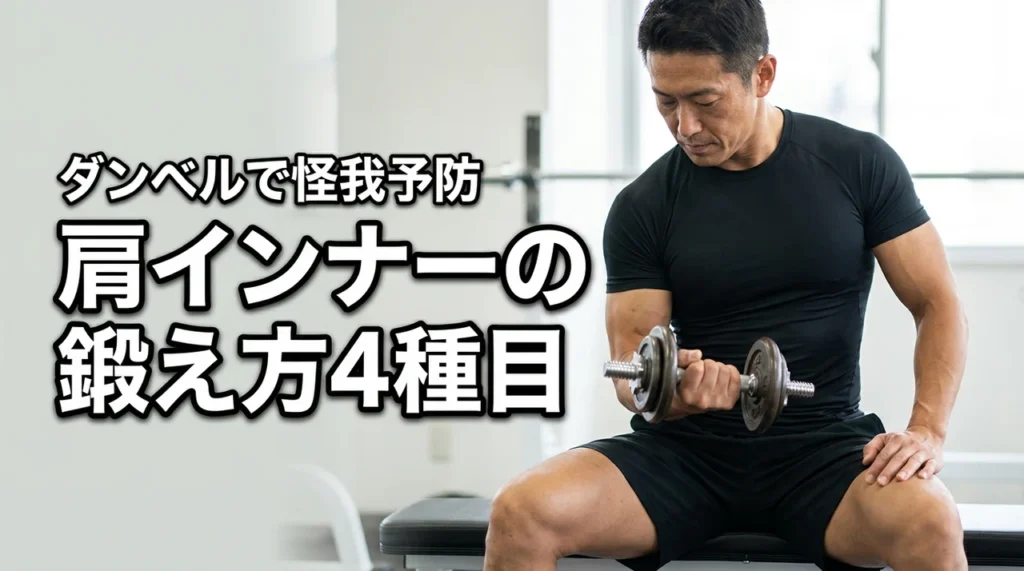 ダンベルで肩のインナーマッスルの鍛え方を習得！怪我を未然に防ぐ4つの種目