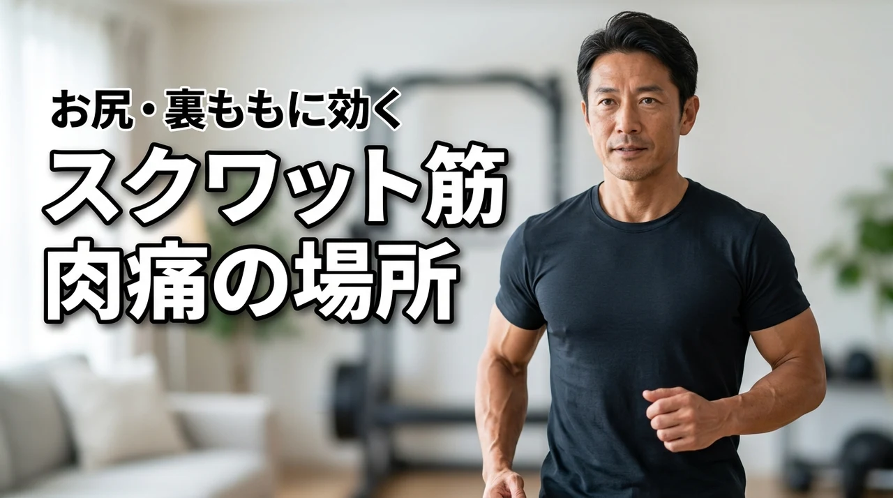 スクワット筋肉痛の場所でフォームの正解がわかる!お尻や裏ももに効かせる秘訣
