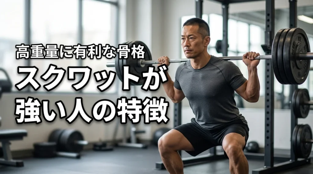 なぜあの人は高重量を扱える？スクワットが強い人の特徴を骨格から徹底分析