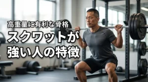 なぜあの人は高重量を扱える？スクワットが強い人の特徴を骨格から徹底分析