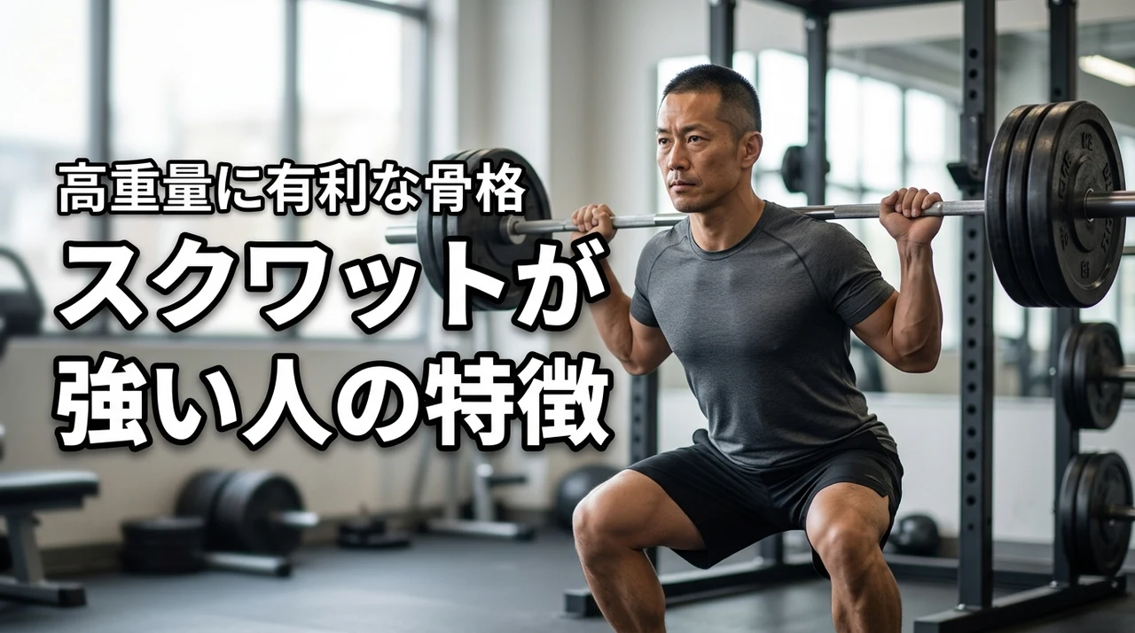 なぜあの人は高重量を扱える?スクワットが強い人の特徴を骨格から徹底分析