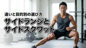 サイドランジとサイドスクワットの違いで迷う人へ!目的に合わせた選び方を教えます