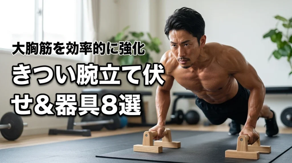 きつい腕立て伏せのメニューと器具8選！効率よく大胸筋を鍛える5つのメリット