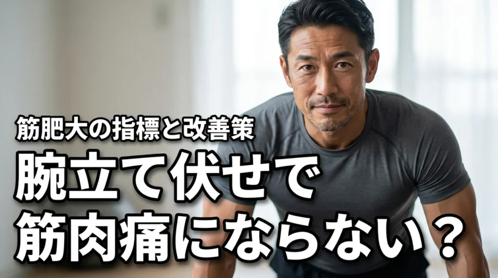 腕立て伏せで筋肉痛ならないと効果なし？筋肥大させるための重要指標と改善策