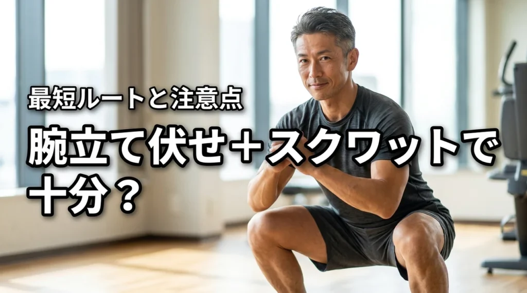 腕立て伏せやスクワットだけで十分？忙しい人が理想の体を作る最短ルートと注意点