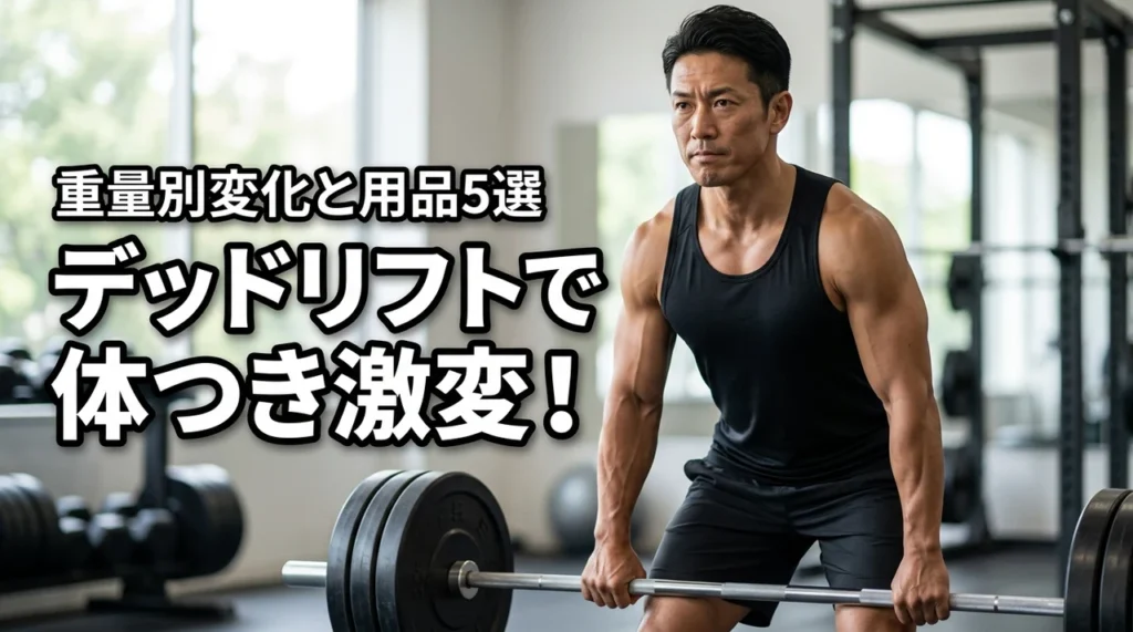 【保存版】デッドリフトで体つきを劇的に変える！重量別の変化とおすすめアイテム5選