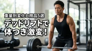 【保存版】デッドリフトで体つきを劇的に変える!重量別の変化とおすすめアイテム5選