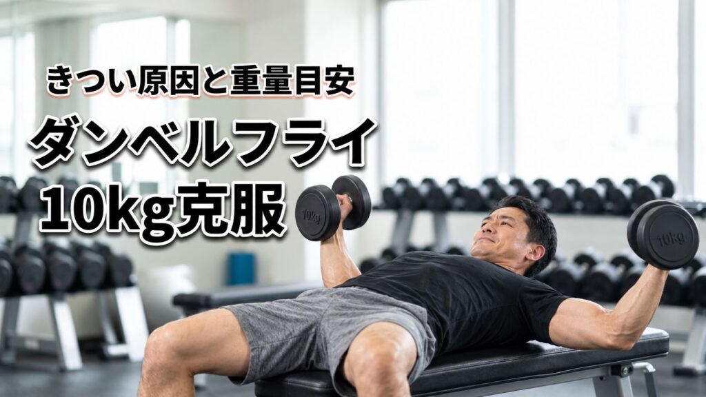 ダンベルフライの10kgがきつい3つの原因！正しいフォームと重量設定の目安を解説