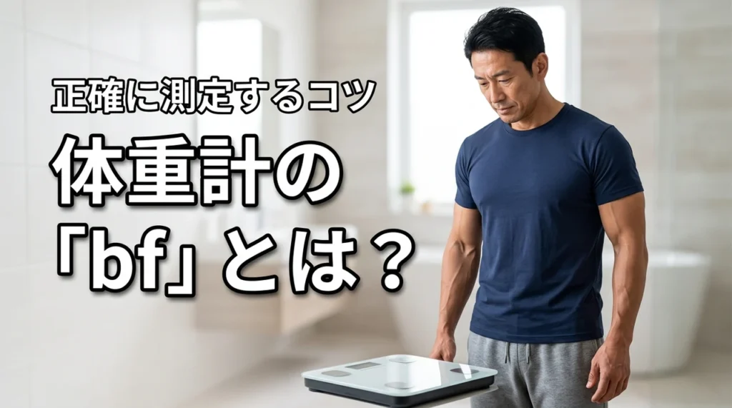 体重計に出てくるbfとは？表示の意味や数値を正確に測定するコツを紹介