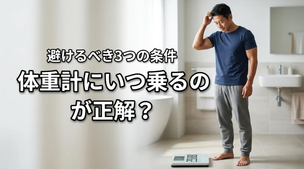 体重計にいつ乗るのが正解？ベストなタイミングと避けるべき3つの条件
