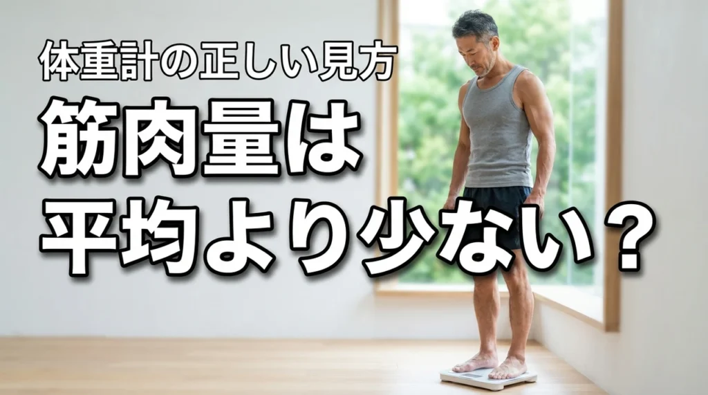 自分の筋肉量は平均より少ない？体重計の数値を正しく解釈して健康に活かすコツ