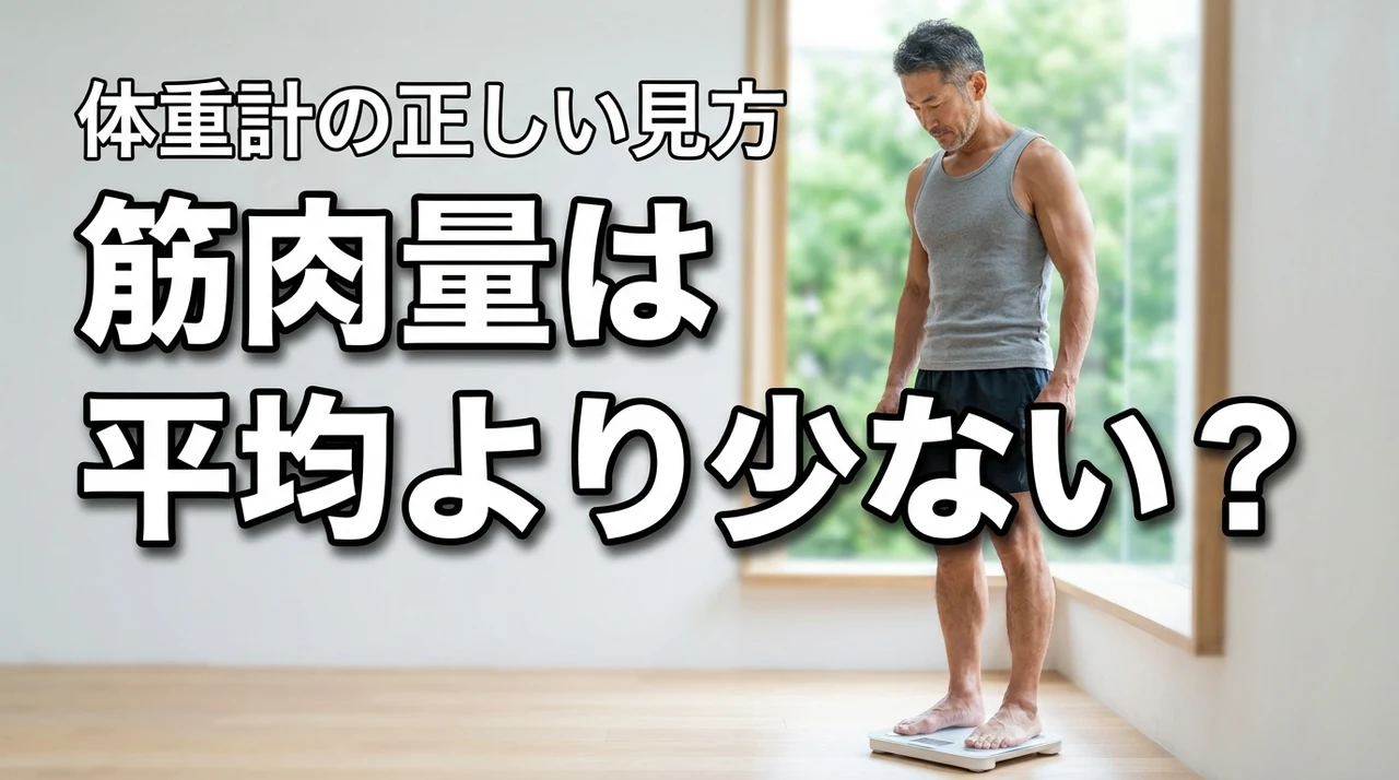 自分の筋肉量は平均より少ない?体重計の数値を正しく解釈して健康に活かすコツ